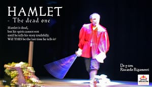 Cartel Hamlet en ingles para bachillerato Cartel de la obra de teatro en inglés Hamlet para bachillerato y Escuelas oficiales de idiomas