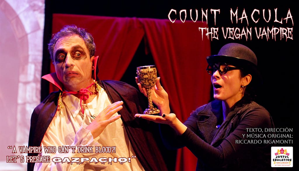 count macula vampiro vegano teatro ingles colegios halloween 1 Espectáculo de teatro sobre un vampiro vegano en inglés
